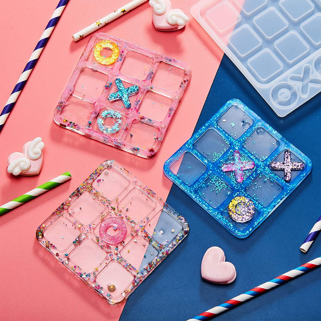Resin Tic Tac Toe Mould Board Game Mold