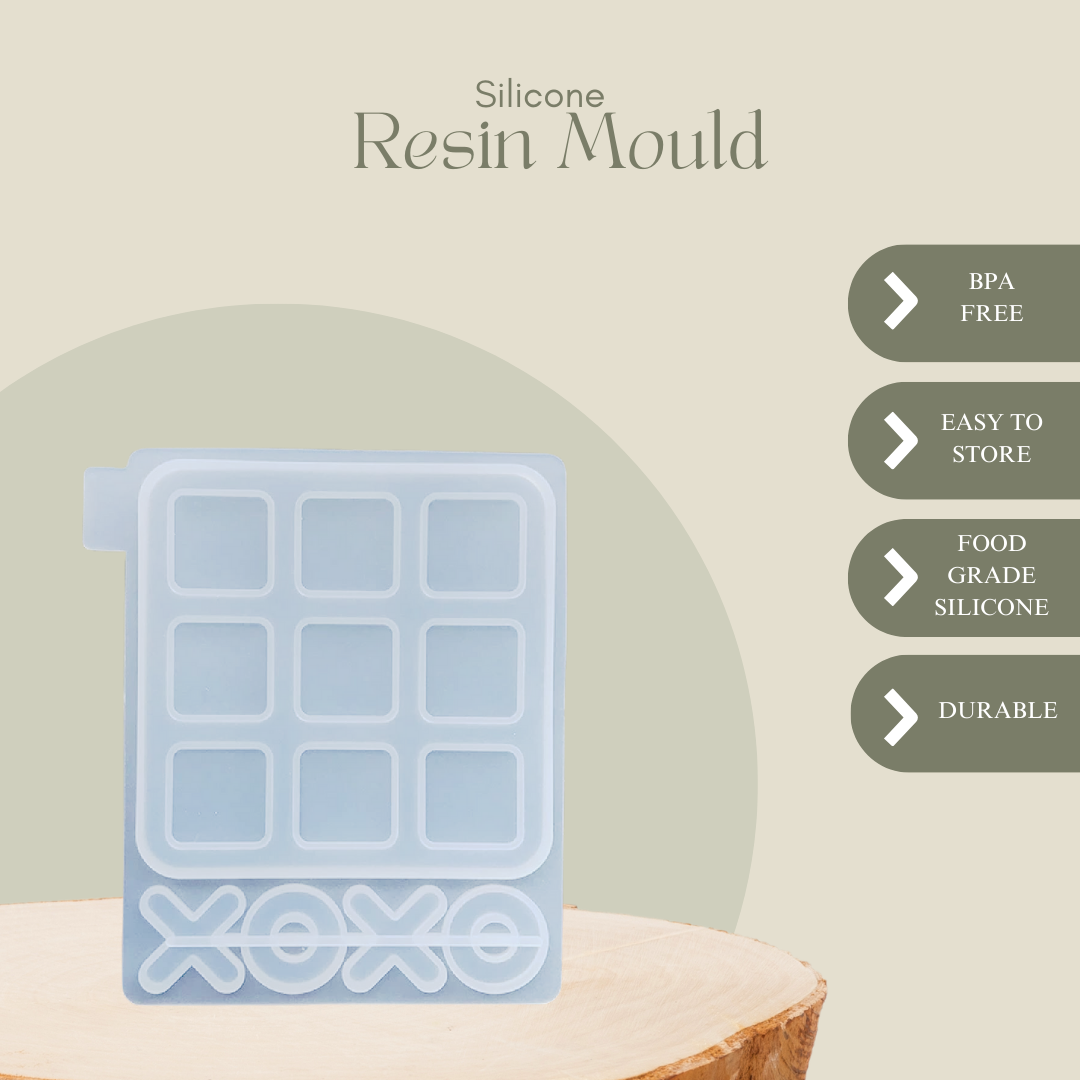 Resin Tic Tac Toe Mould Board Game Mold