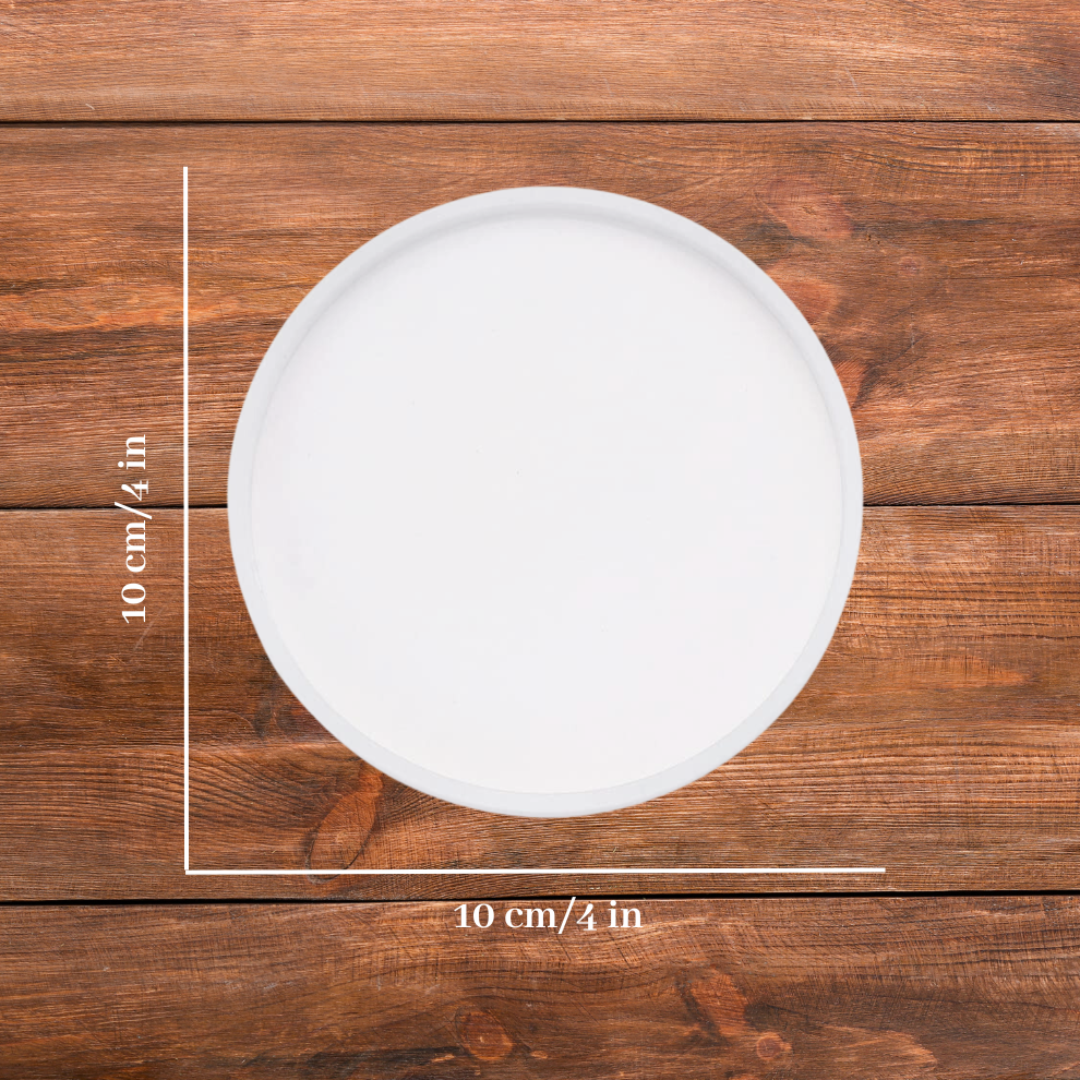 Transparent Silicone Coaster Mold Circle 4 X 4 Inch