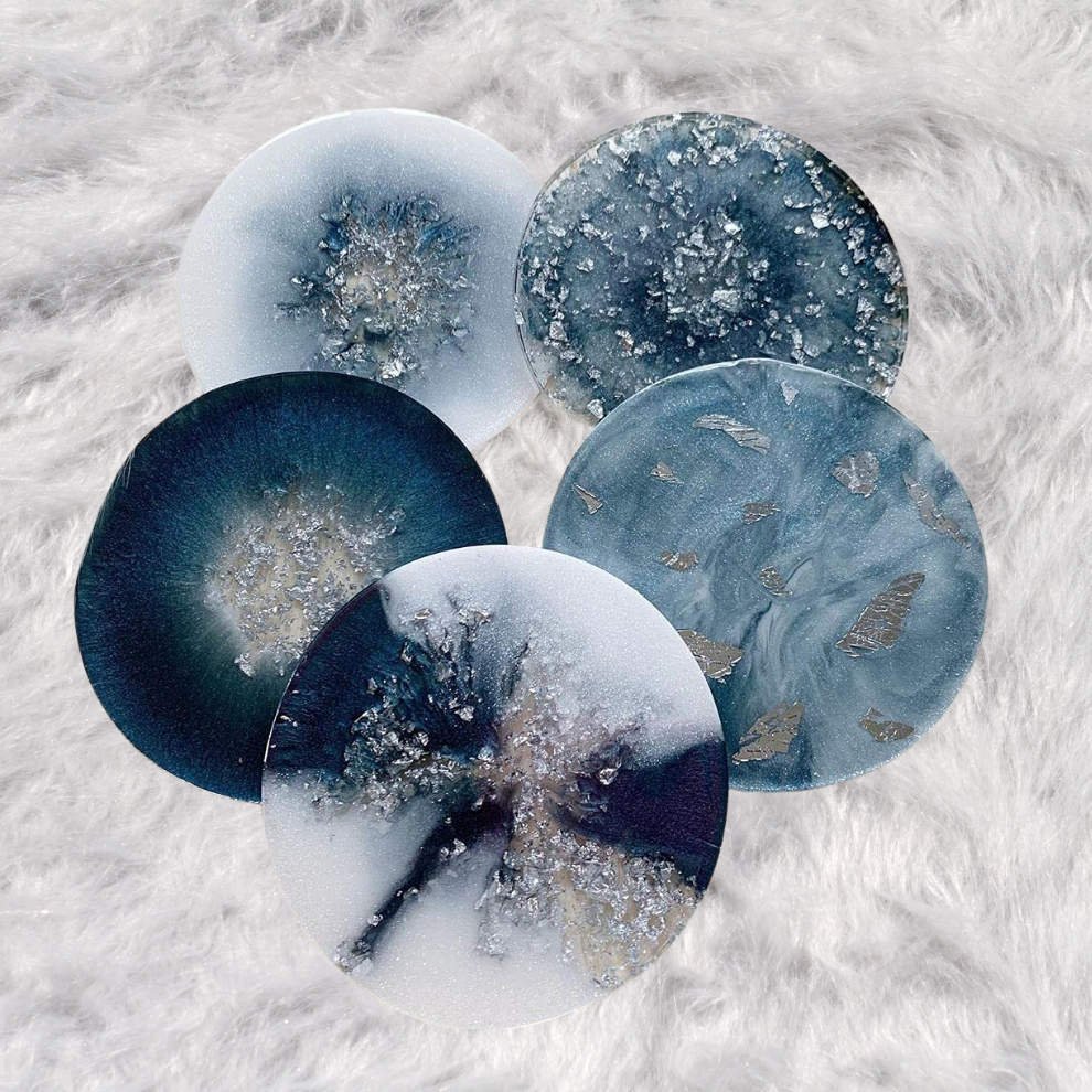 Transparent Silicone Coaster Mold Circle 4 X 4 Inch