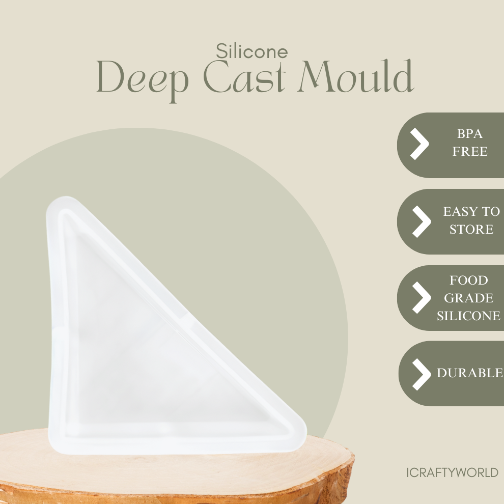 Triangle Shape Deep Casting Mould 6 inch