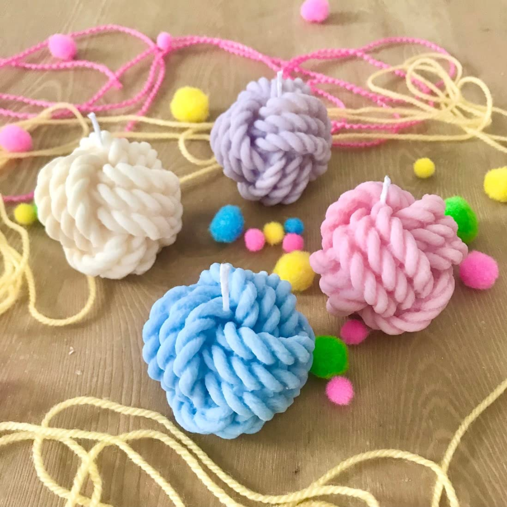 Silicone Candle Mould - Yarn Ball