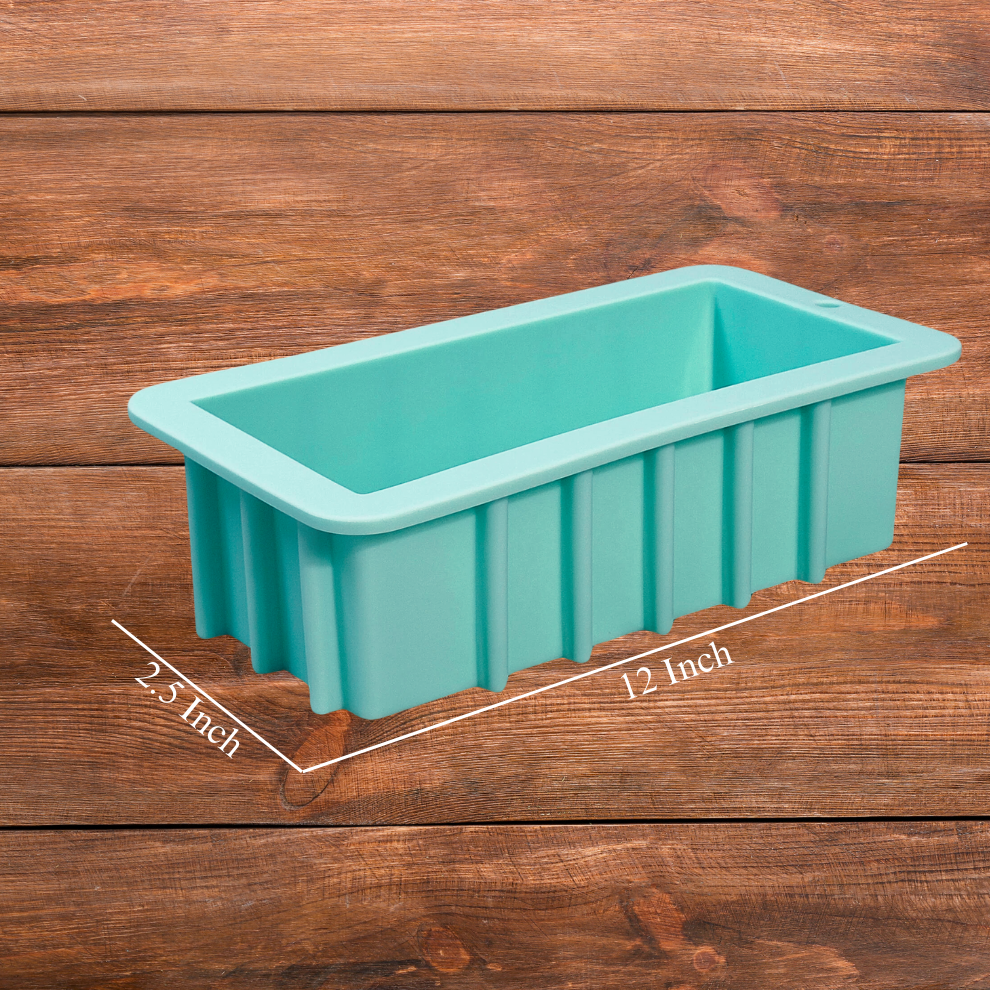 Silicone rectangle Loaf Soap Mould -2.5" X 2.5" X 12"/ 1.50KG