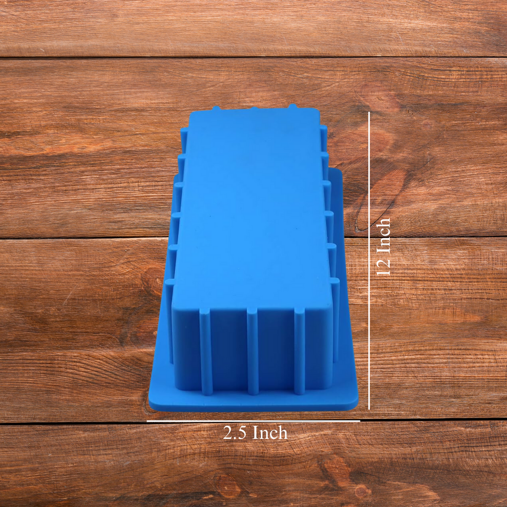 Silicone Rectangle Loaf Soap Mould -3.5" X 2" X 12"/1.80 KG/ 1 CVT