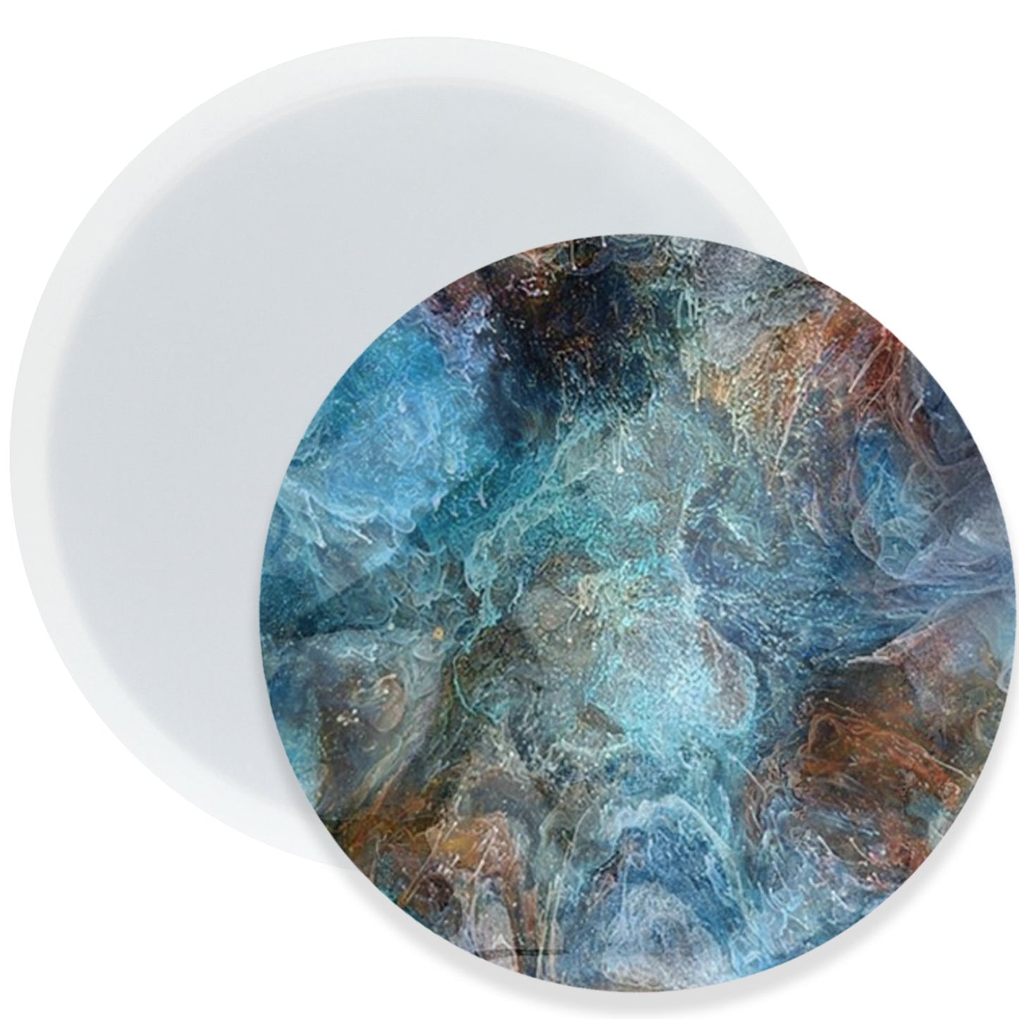 Transparent Silicone Coaster Mold Circle 5X5 Inch