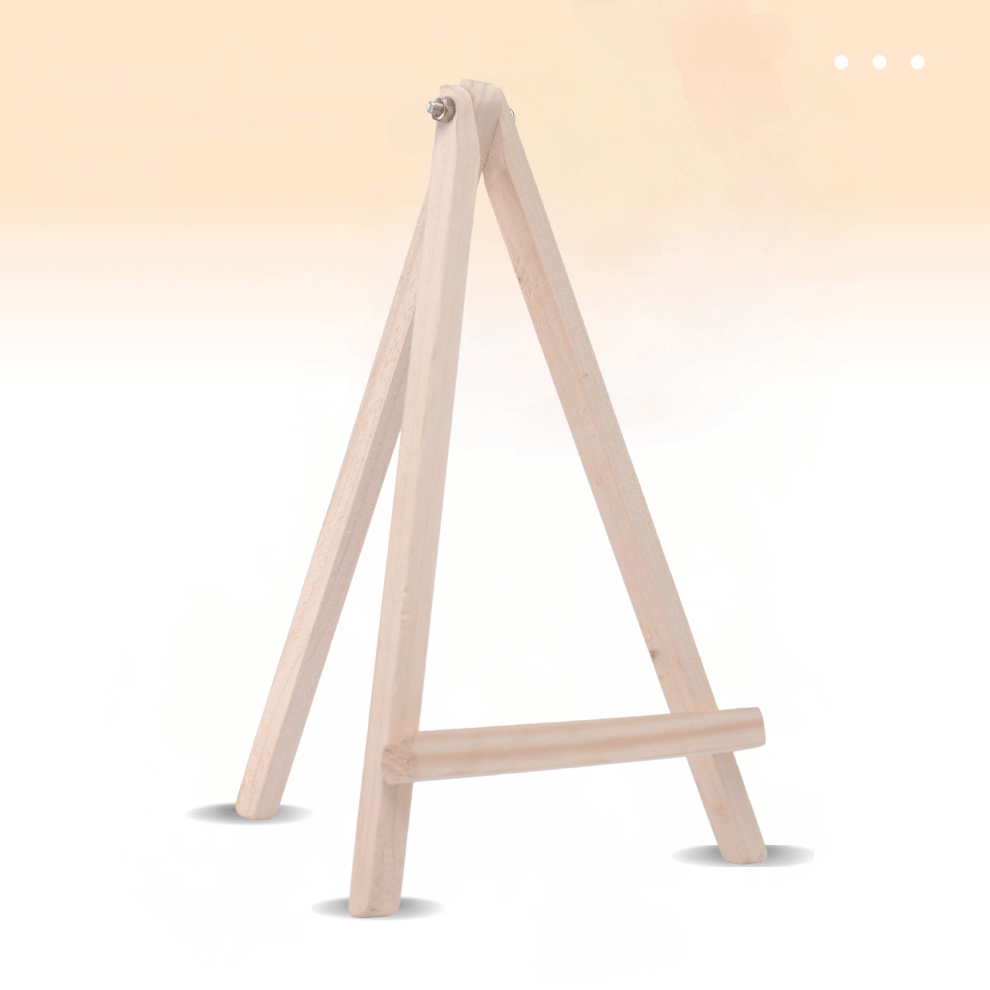 9 Inch Mini Premium Wooden Easel Stand with Screw
