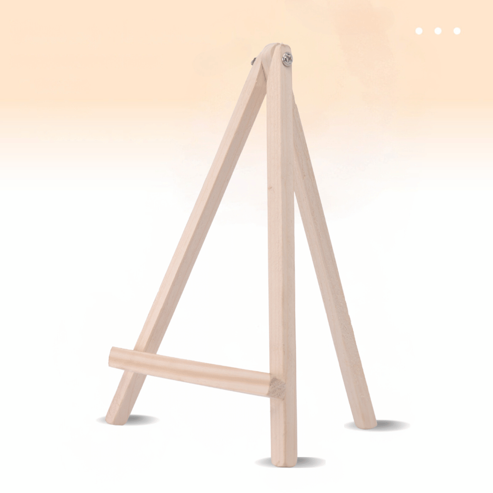 9 Inch Mini Premium Wooden Easel Stand with Screw