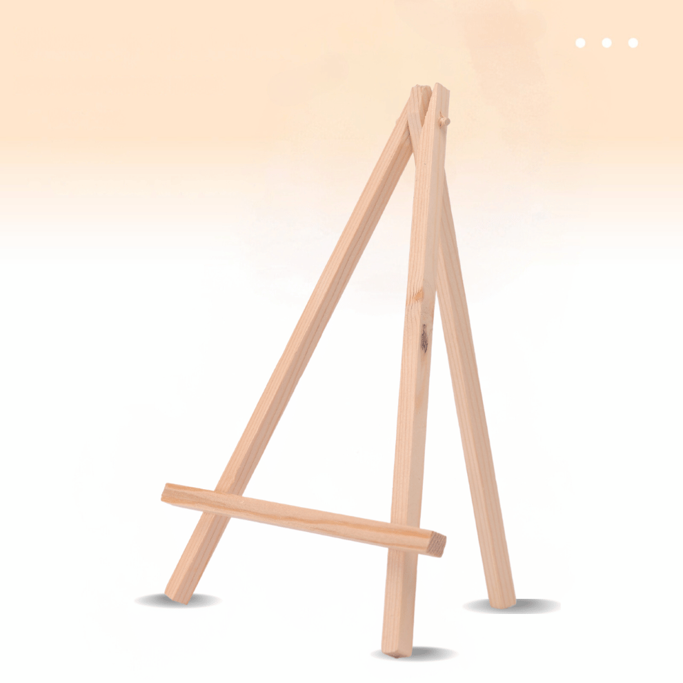 9 Inch Mini Premium Wooden Easel Stand with Screw
