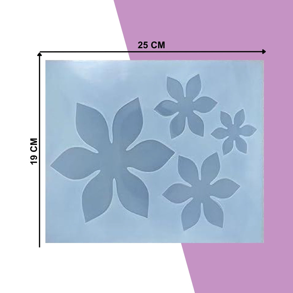Silicon 3D Flower Leaf Resin Molds 4 CVT