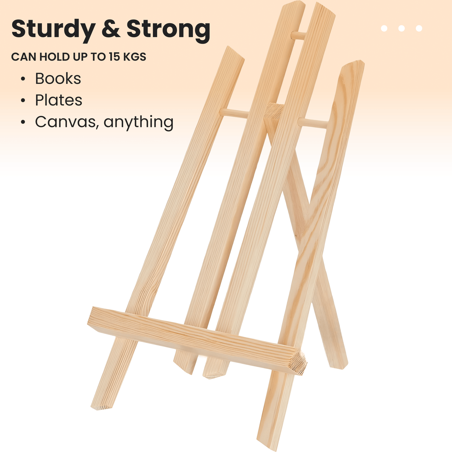 15 Inch (40cm) Durable Wooden Easel Stand