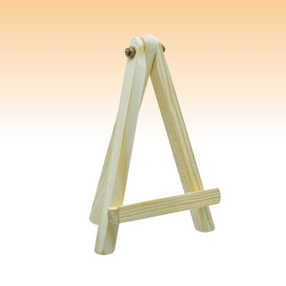 4 Inch Mini Premium Wooden Easel Stand with Screw