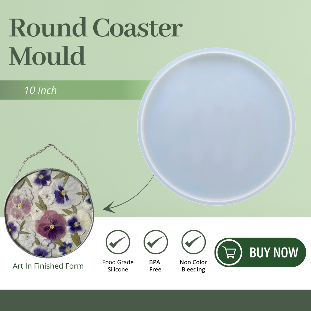 10 Inch Silicone Round Coaster Mould