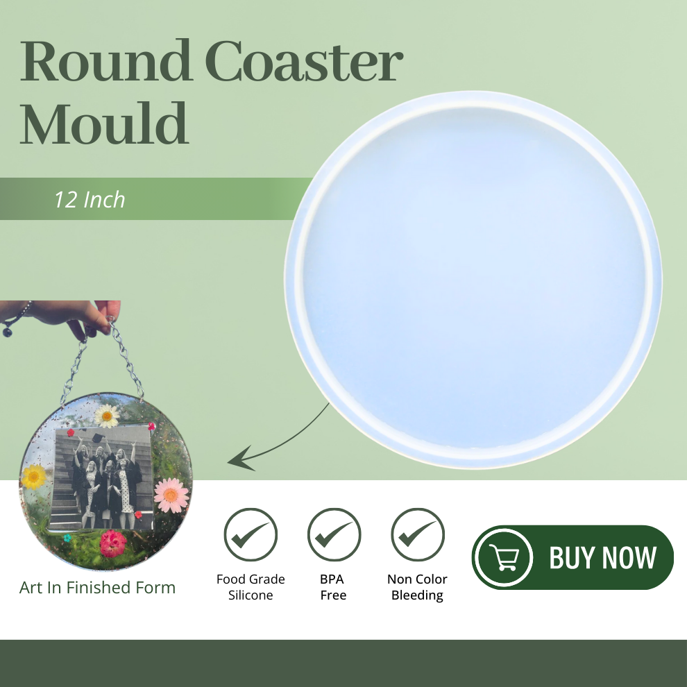 12 Inch Silicone Round Coaster Mould