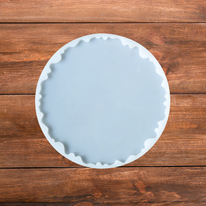 12 Inch Silicone Agate Round Coaster Mould