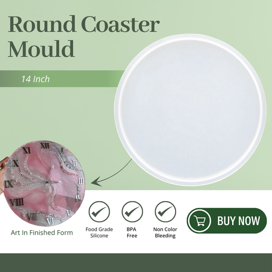 14 Inch Silicone Round Coaster Mould