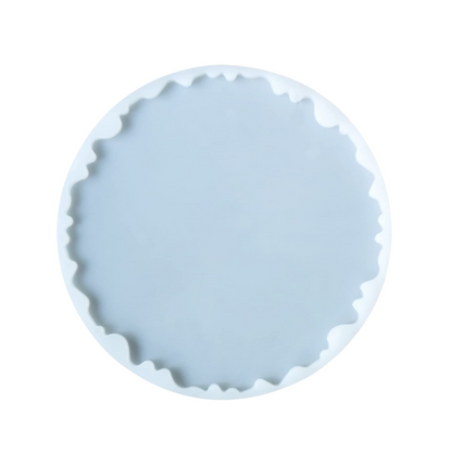 14 Inch Silicone Agate Round Coaster Mould