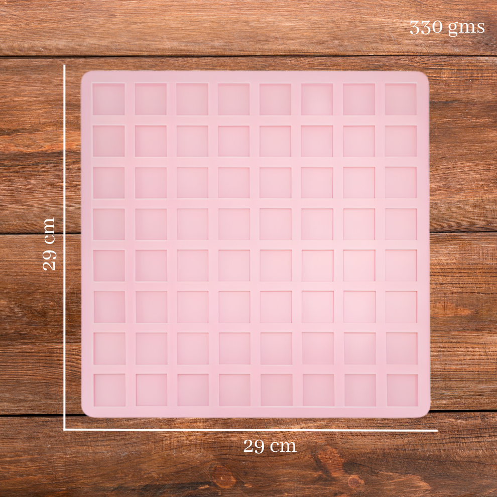 Handmade Square Shape Soap Making Mould - 15 GM