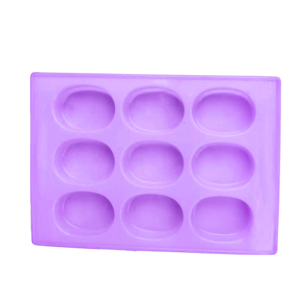 Silicone Handmade Oval Shape Soap Making Moulds -75 GM