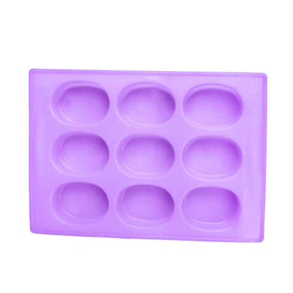 Silicone Handmade Oval Shape Soap Making Moulds -75 GM