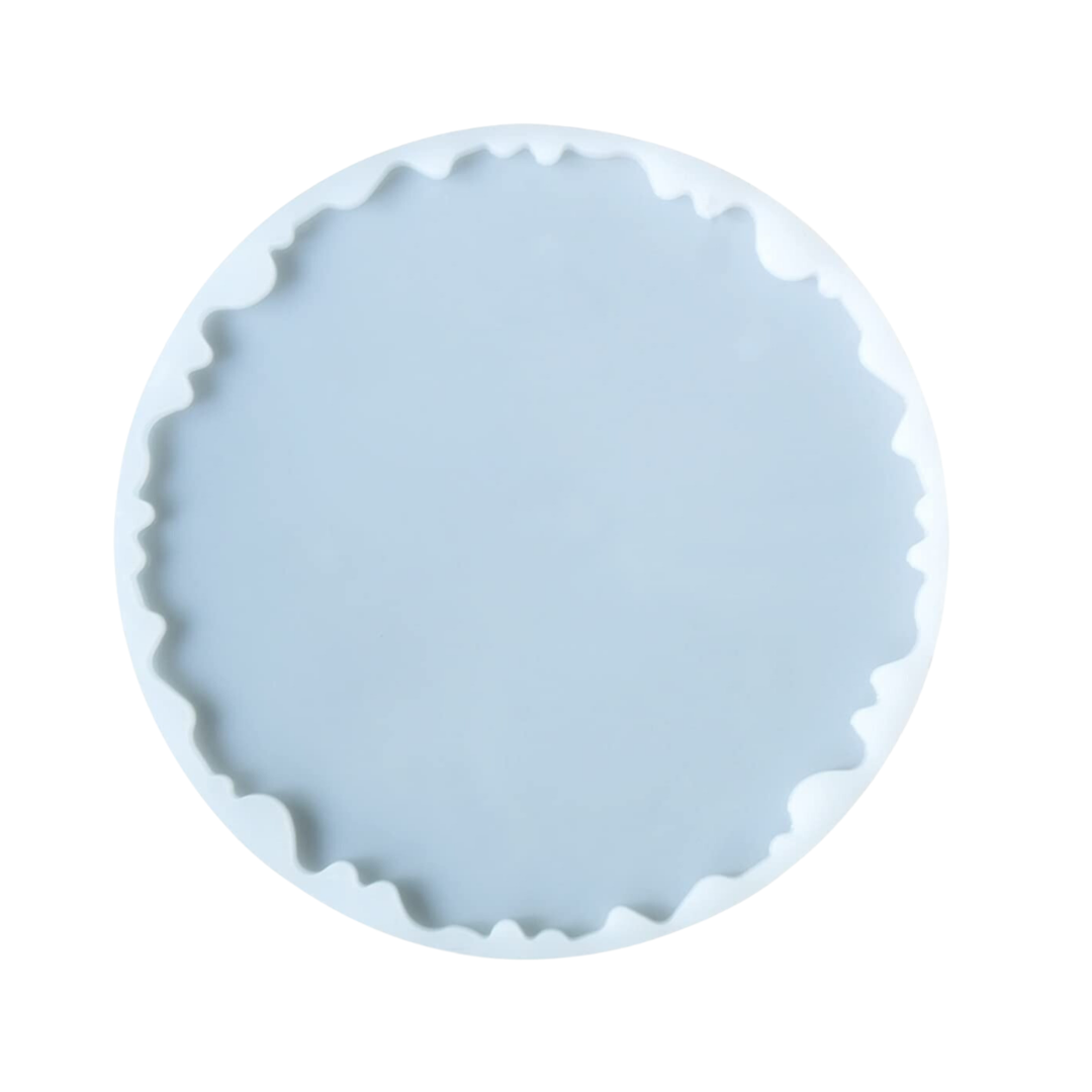 16 Inch Silicone Agate Round Coaster Mould