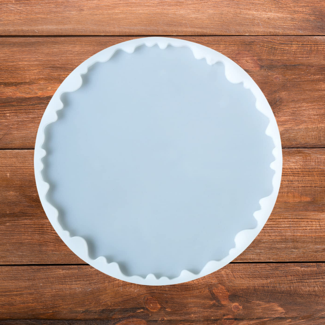 16 Inch Silicone Agate Round Coaster Mould