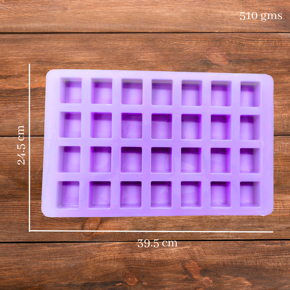 Handmade Rectangle Shape Soap Making Moulds- 35 GM