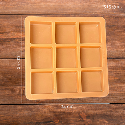 Handmade Square Shape Soap Making Moulds- 125GM