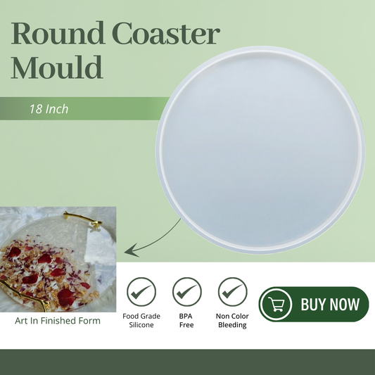 18 Inch Silicone Round Coaster Mould
