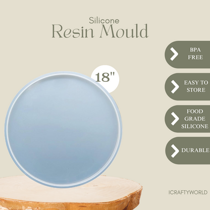 18 Inch Silicone Round Coaster Mould