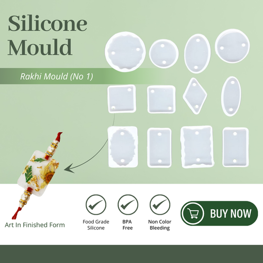 Silicone Rakhi Mould 12 Pcs No 1
