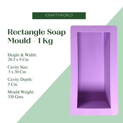 Silicone Rectangle Loap Mould -2" X 2" X 12"/ 1 KG/ 1 CVT