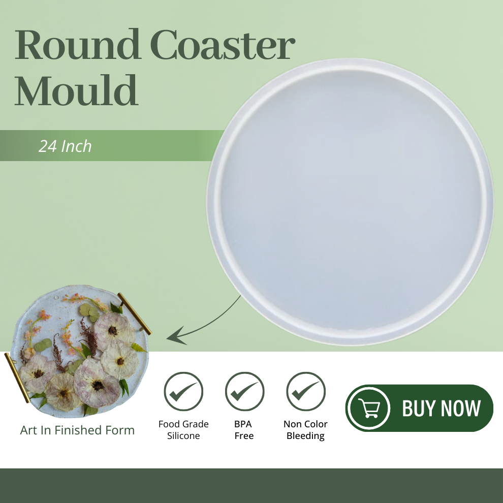 24 Inch Round Silicone Coaster Mould