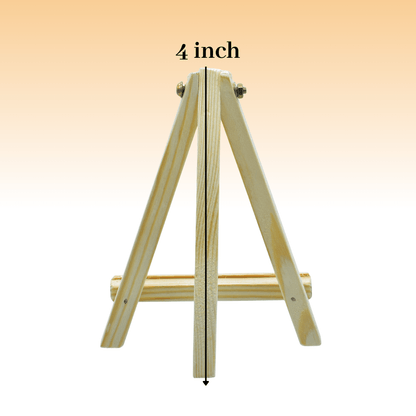 4 Inch Mini Premium Wooden Easel Stand with Screw