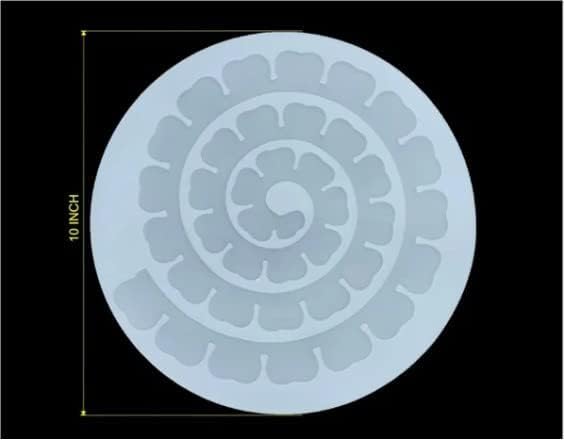 Silicone Twist 3D Flower Mould