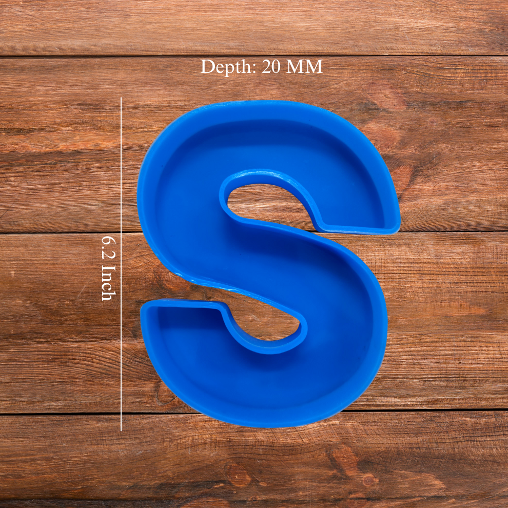 Silicone Alphabet Mould 6.2 Inch