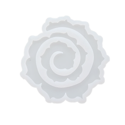 Fancy 3D Flower Coaster Mould