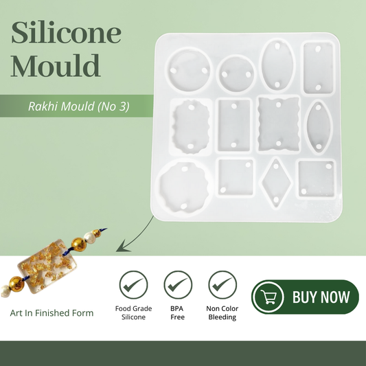 Silicone Rakhi Mould No 3