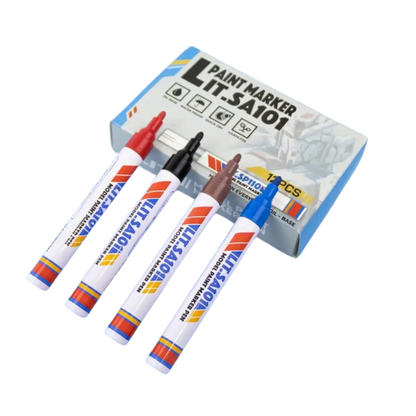 Set of 12 Acrylic Markers Bullet Shape Paint Marker
