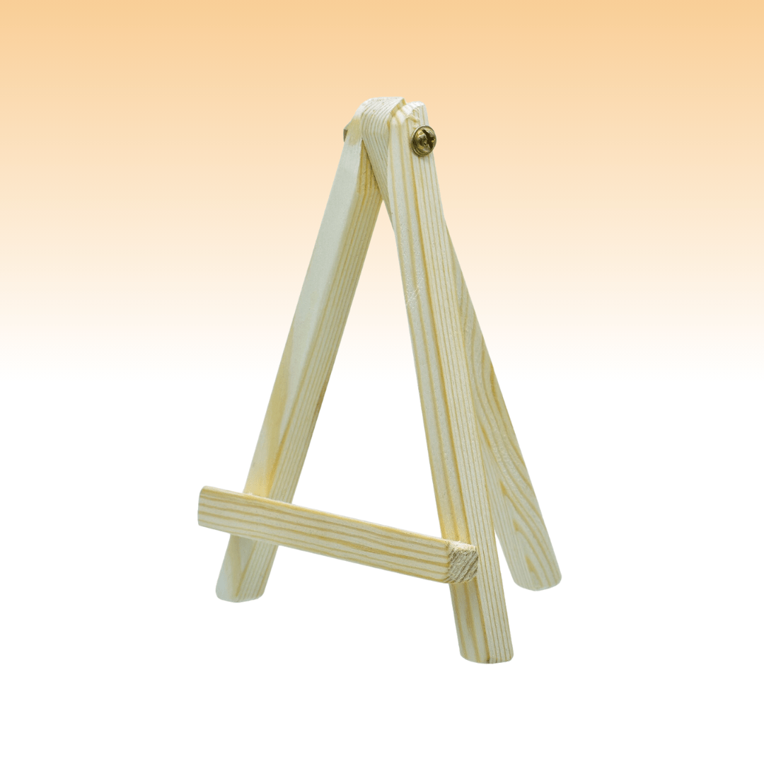 6 Inch Mini Premium Wooden Easel Stand with Screw