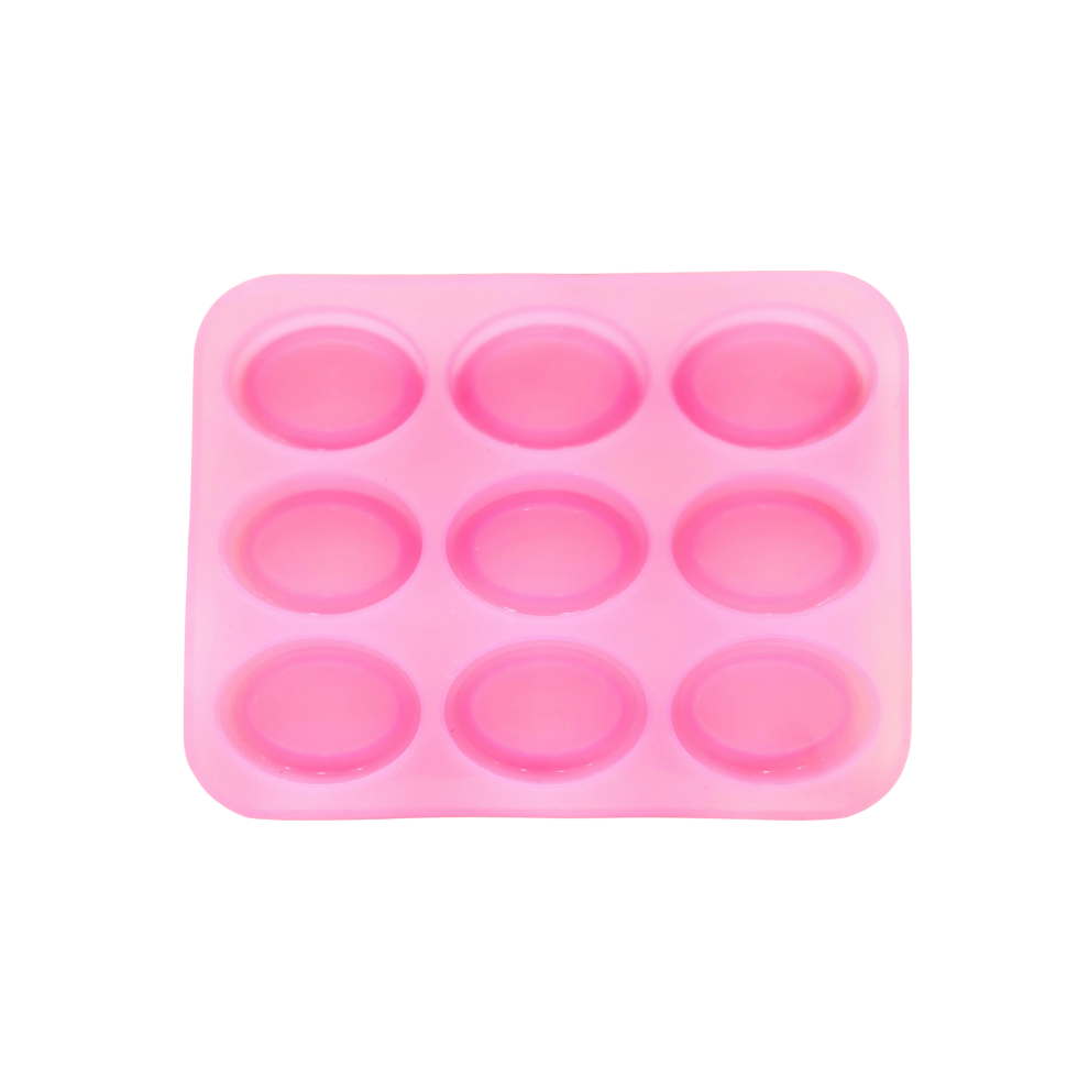 Silicone Handmade Oval Shape Soap Making Mould - 45 GM
