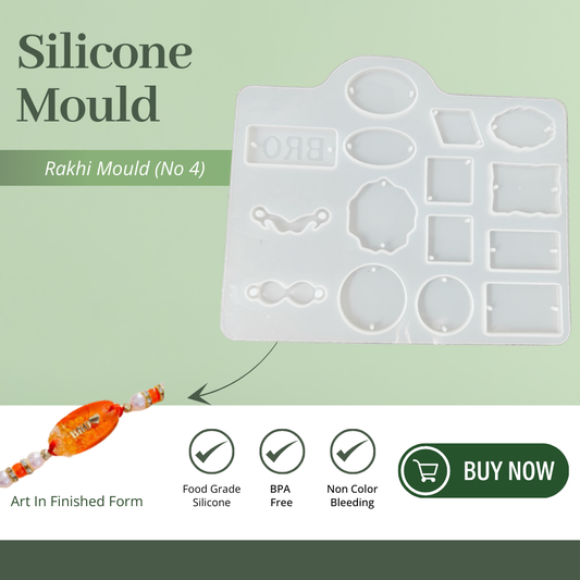 Silicone Rakhi Mould No 4
