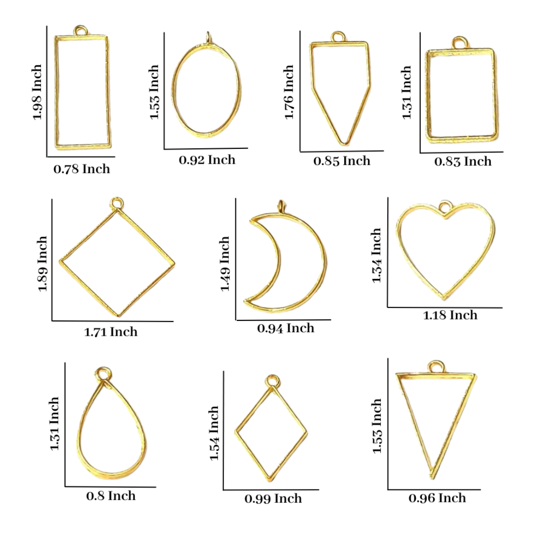 Uv Resin Kit, Bezel Jewellery Making Kit, 120 Items