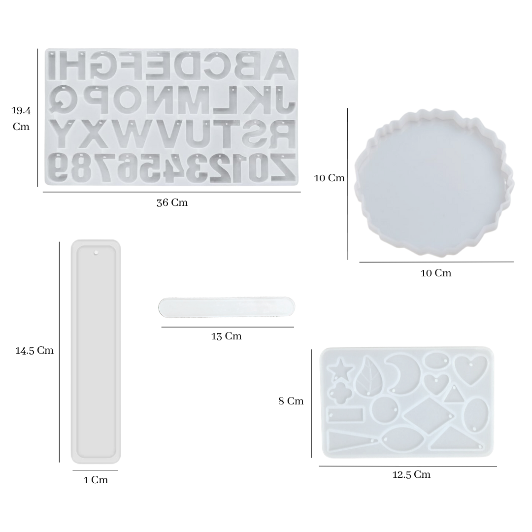 85 Pcs Resin Art Kit, Jewellery & Keychain Making Kit