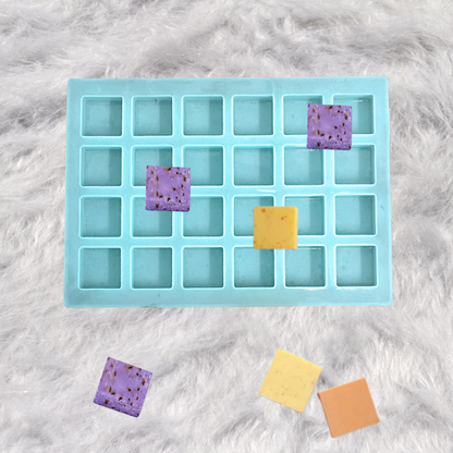 Handmade Square Shape Soap Making Moulds- 25 GM