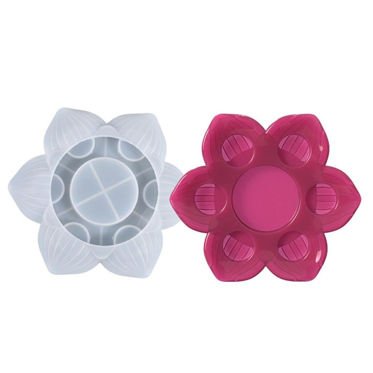 Flower Shape Candle Holder Dish