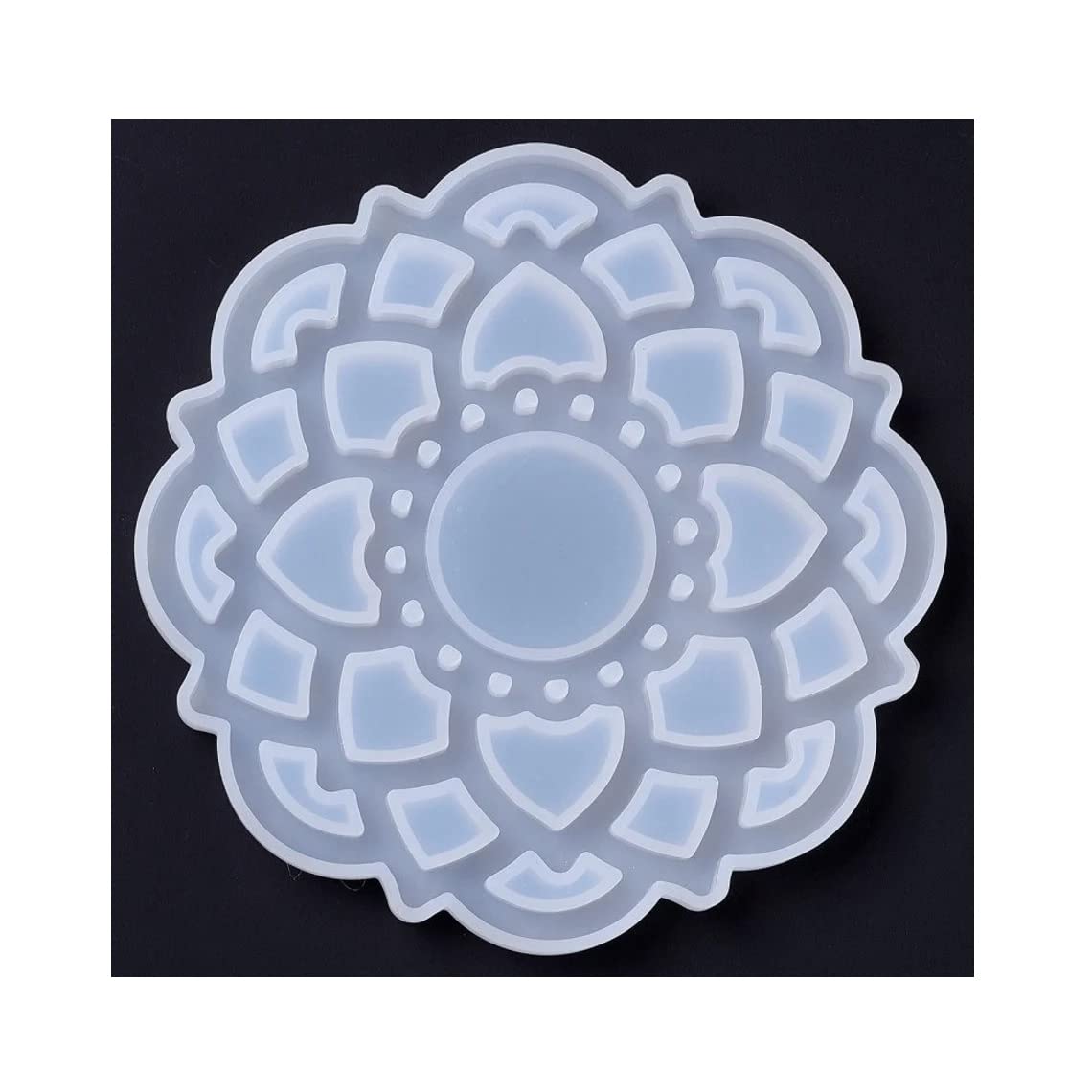 Lotus Flower Design Tealight Candle Holder Mould 5 Inch