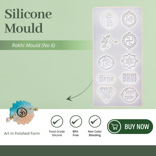 Silicone Rakhi Mould No 6