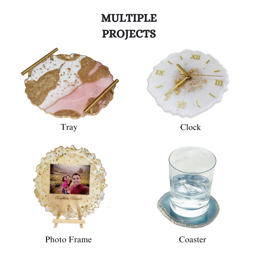 26 Pcs Epoxy Resin Art Kit, Resin Coaster Making Kit