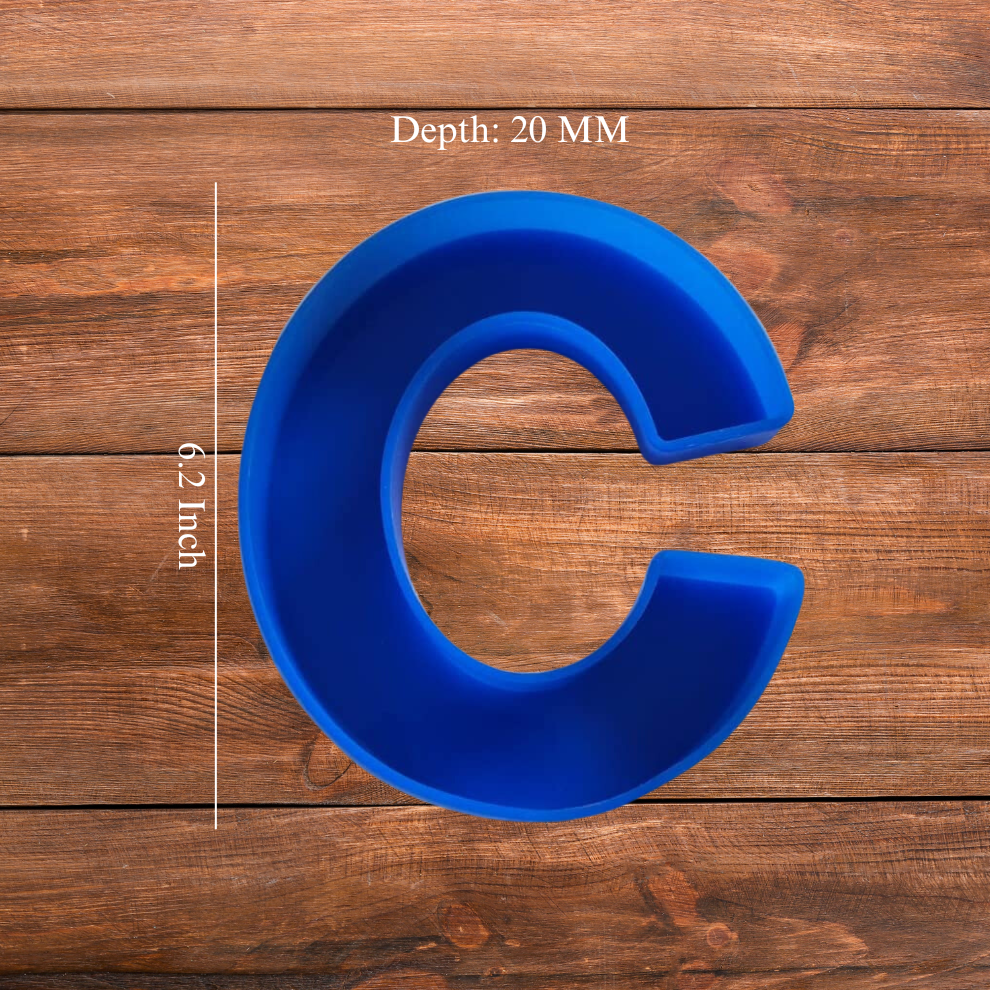 Silicone Alphabet Mould 6.2 Inch
