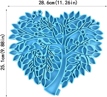 Heart-Shaped Tree Silicone Mold